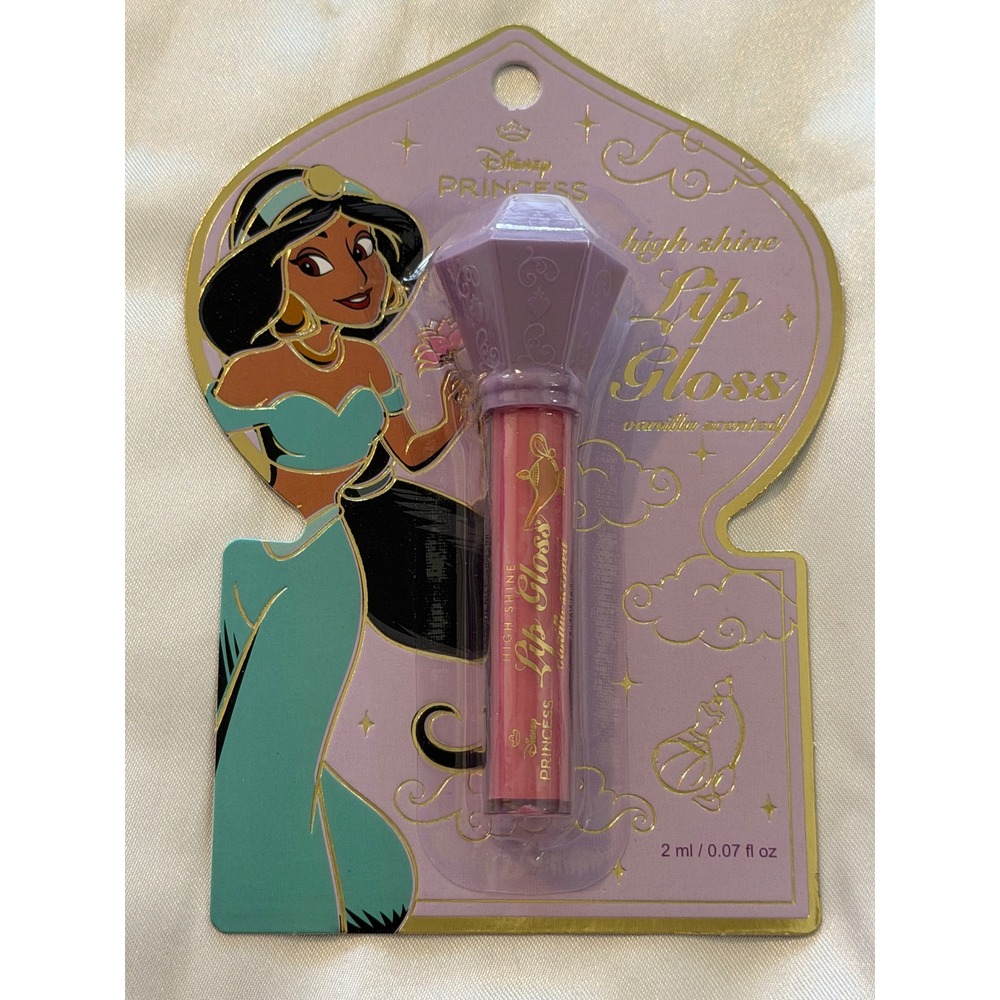 Disney Princess Jasmine High Shine Lip Gloss Vanilla Scented Aladdin New